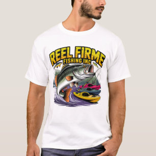 Camiseta Vintage de Ração de Bass da Reel Firme Fi