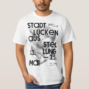 Camiseta vintage de tipografia alemã Stadt Lücken