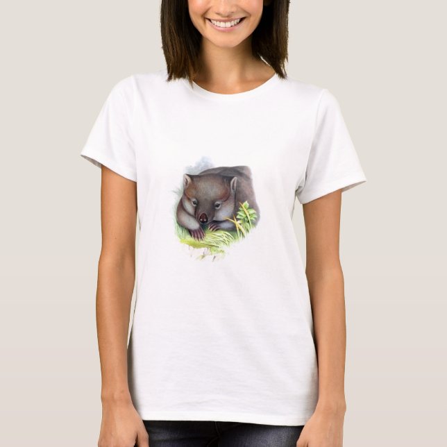 Camiseta Vintage de um animal australiano fofo (Frente)