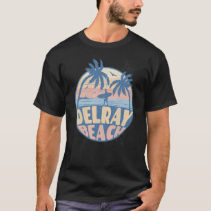 Camiseta Vintage de Verão do Surf de praia da Flórida Delra