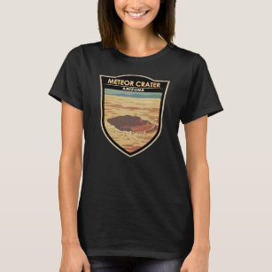 Camiseta Vintage de Viagem de Arizona de Cratera Meteor
