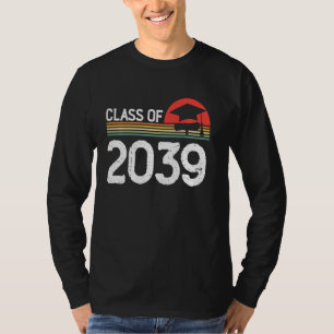 Camiseta Vintage De Volta À Classe Escolar De 2039 Cresce C