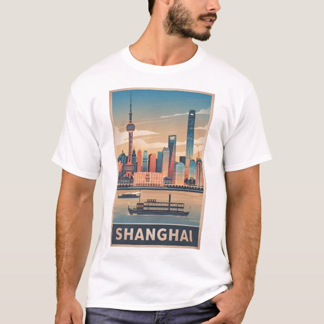 Camiseta Vintage de Xangai (Frente)
