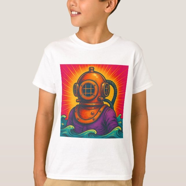 Camiseta Vintage Deep Sea Diver (Frente)
