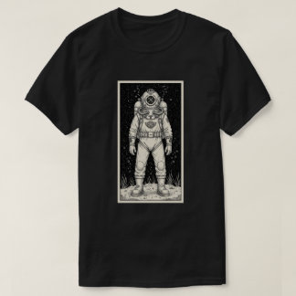 Camiseta Vintage Deep Sea Diver Illustration
