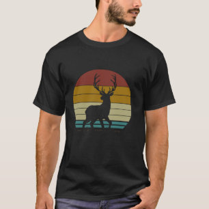 Camiseta Vintage Deer Elk Buck Camoflage caçando Pai caçado