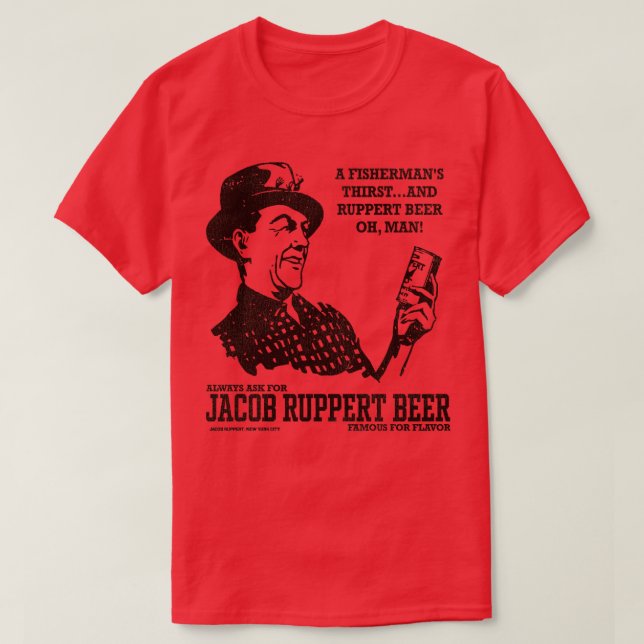 Camiseta Vintage Defunct Jacob Ruppert KNICKERBOCKER Beer (Frente do Design)