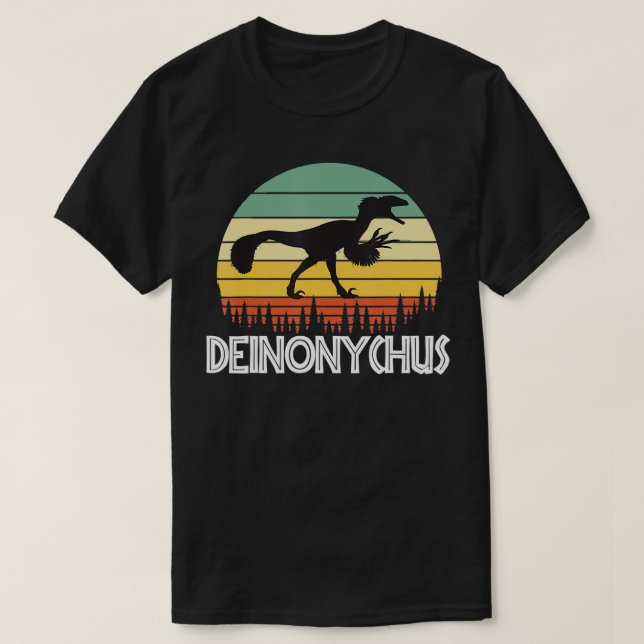 Camiseta Vintage Deinonychus (Frente do Design)