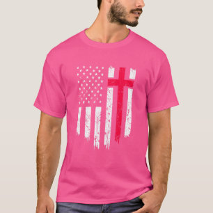 Camiseta Vintage desapontou bandeira dos Estados Unidos cru
