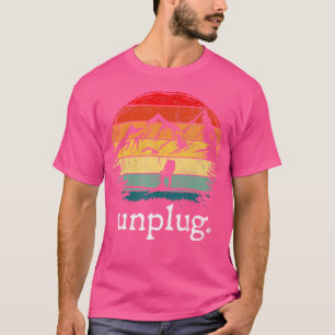 Camiseta Vintage desconecta funny Hiking Adventure Moun