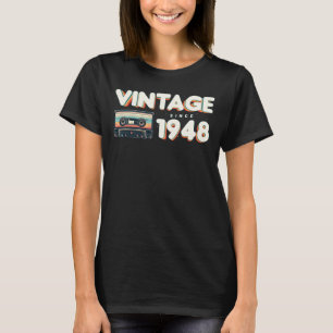 Camiseta Vintage desde 1948 Nostalgic & Vintage Music Birth