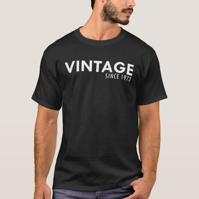 Camiseta Vintage Desde 1973 (Frente)