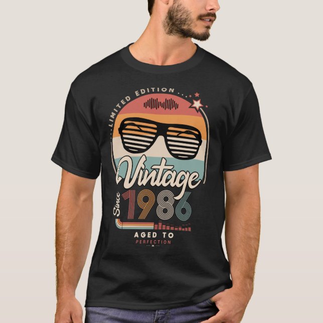 Camiseta Vintage desde 1986 (Frente)