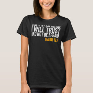 Camiseta Vintage Deus É A Minha Salvação Eu Confiarei E Não