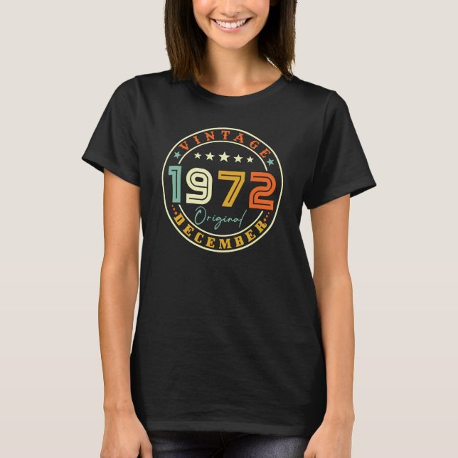 Camiseta Vintage dezembro de 1972 (Frente)