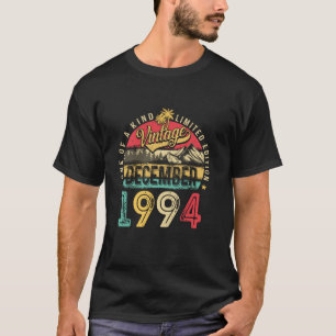 Camiseta Vintage Dezembro De 1994 30 Bday Engraçado