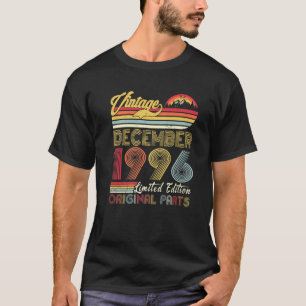 Camiseta Vintage, Dezembro De 1996, Nascimento Retro-25, 25