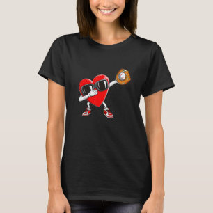 Camiseta Vintage Dia de os namorados Baseball Pitcher Batte