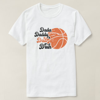 Camiseta Vintage Dia de os pais Dada Pai Pai Bruh Basketbal