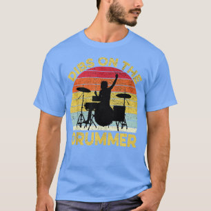 Camiseta Vintage Dibs No Drummer Engraçado Drummer Drummer