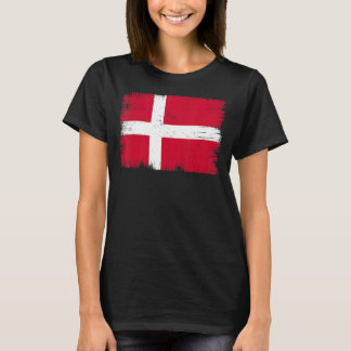 Camiseta Vintage Dinamarca Bandeira Dia da Independência Di