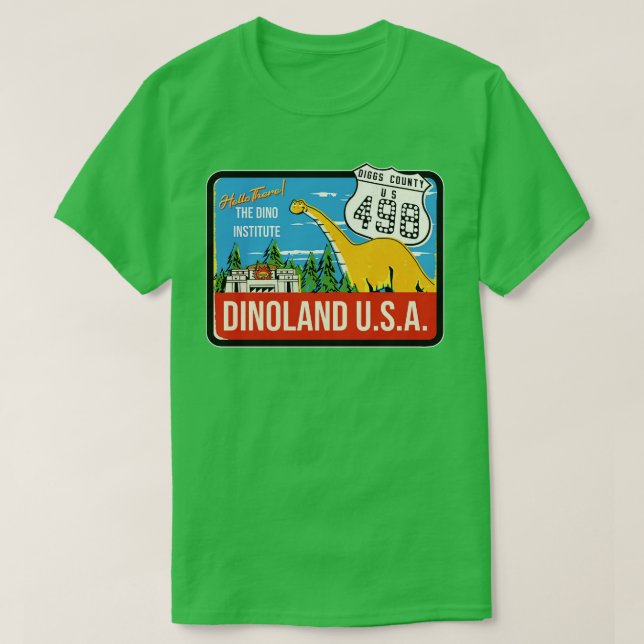 Camiseta Vintage Dinoland (Frente do Design)