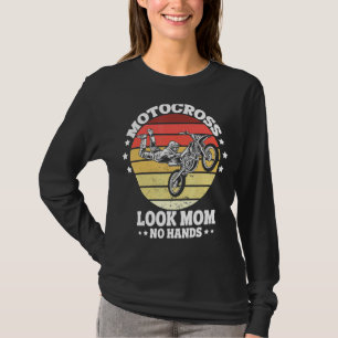 Camiseta Vintage Dirtbike Motocross Olhe Mãe Sem Mãos Mx 3
