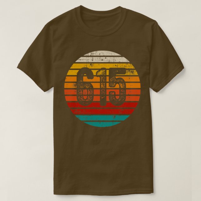 Camiseta Vintage Distressa Sunset 615 Area Code (Frente do Design)