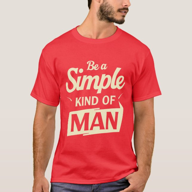 Camiseta Vintage Distressed "Simple Kind of Man" Shirt (Frente)