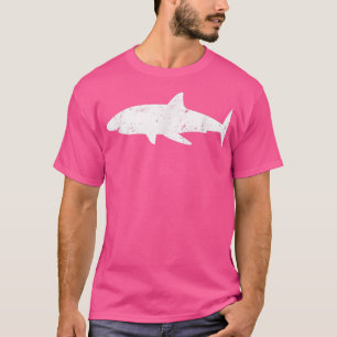 Camiseta Vintage Distressed Style Great White Shark