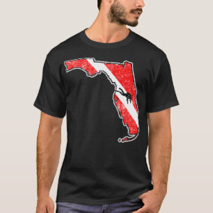 Camiseta Vintage Dive Florida Scuba Divisor State Map Dive