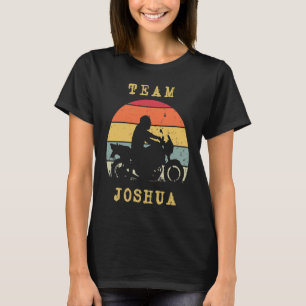 Camiseta Vintage Divertida Retro Sunset Joshua Motorcycle B