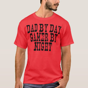 Camiseta Vintage Diz Pai Engraçado Por Jogador De Dia À Noi