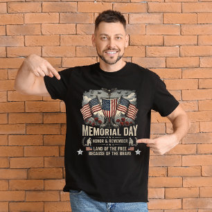 Camiseta Vintage do Dia da Memória Patriótica - Ho
