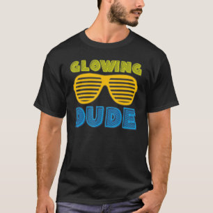 Camiseta Vintage do Dude Party 80s retrógrado colorido