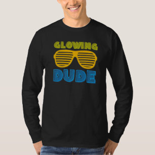 Camiseta Vintage do Dude Party 80s retrógrado colorido