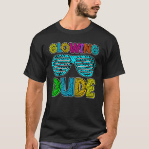 Camiseta Vintage do Dude Party 80s retrorativo colorido