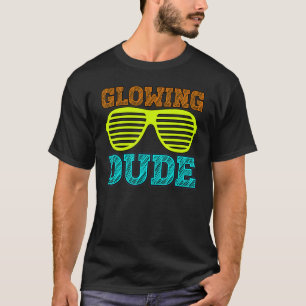 Camiseta Vintage do Dude Party 80s retrorativo colorido