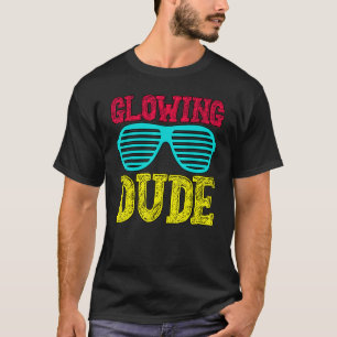 Camiseta Vintage do Dude Party 80s retrorativo colorido