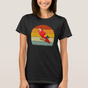 Camiseta Vintage do Estilo de Retro do Papagaio