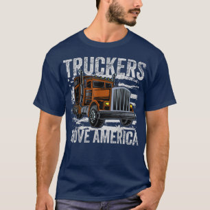 Camiseta Vintage do Motorista de Caminhões