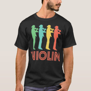 Camiseta Vintage do Retro do Violin Player
