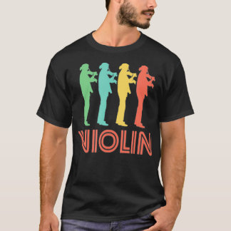 Camiseta Vintage do Retro do Violin Player
