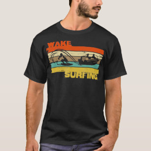 Camiseta Vintage do surf de wakesurfing para pro wakesurfer