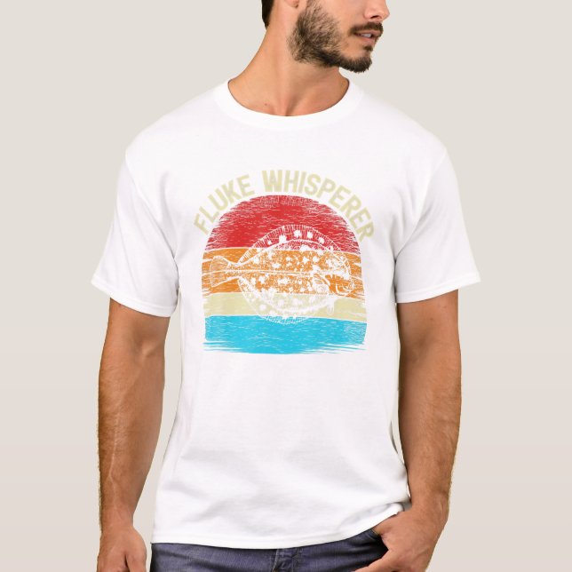 Camiseta Vintage do trevo de pesca (Frente)