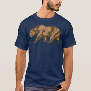Camiseta Vintage do Urso do Estado do Ouro da Califórnia fo