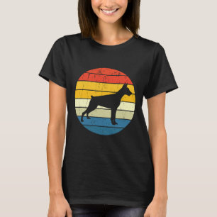 Camiseta Vintage Doberman Retro Sunset Dobermann Doberman M