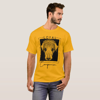 Camiseta Vintage Dog Art T-Shirt por Julie de Graag