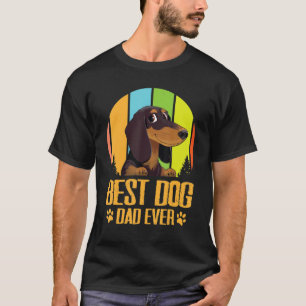 Camiseta Vintage Dog Feliz Dia dos Cachorros Para Papa Pai