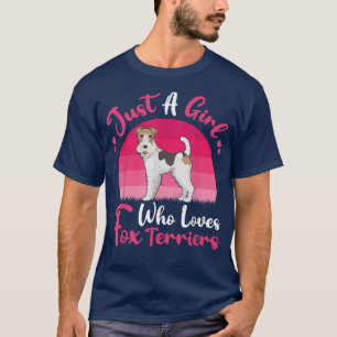Camiseta Vintage Dog Lover Apenas Uma Menina Que Ama De Ter